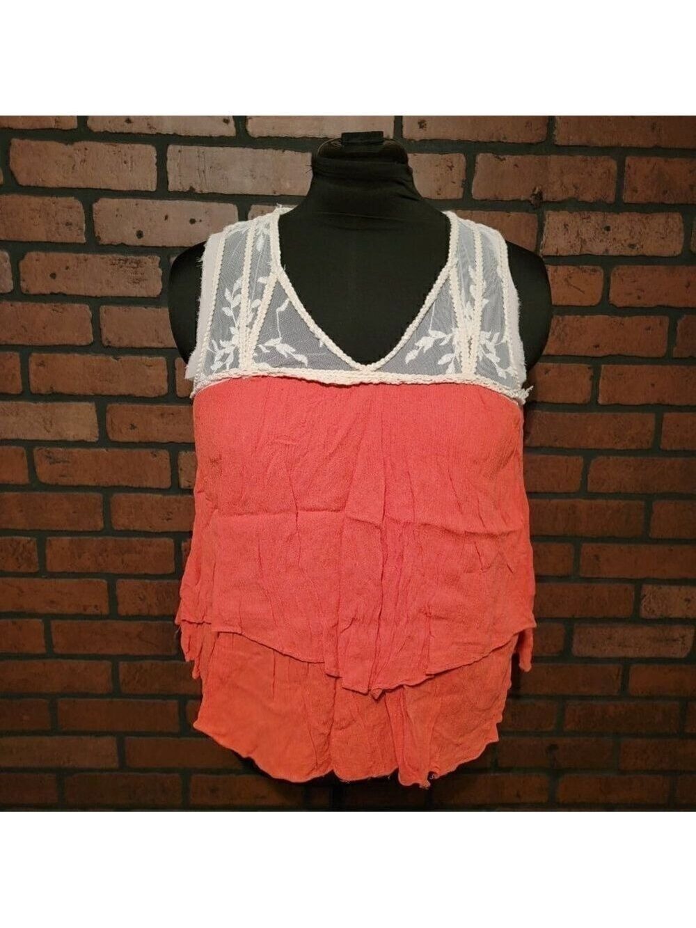 Miss Me tank top. Size Large. Measurements taken with the garment laying flat